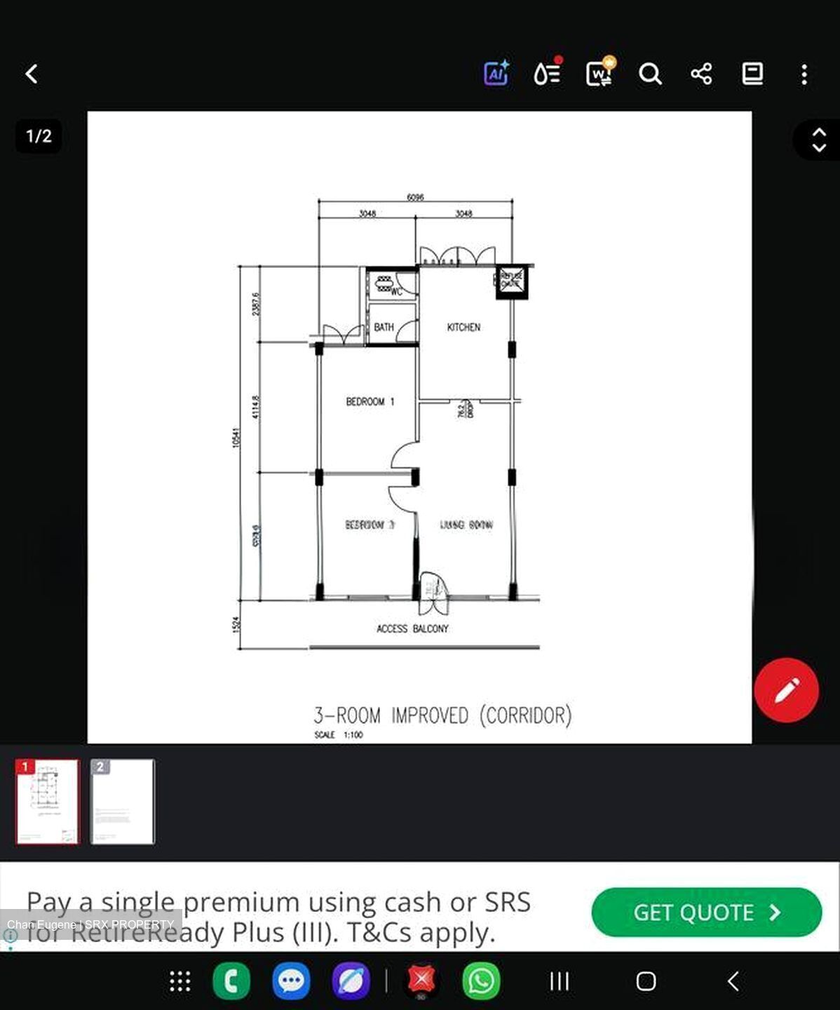 Blk 25 Eunos Crescent (Geylang), HDB 3 Rooms #500726851